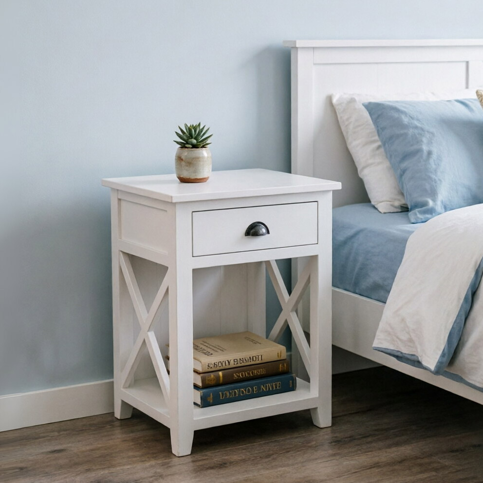 white nightstand